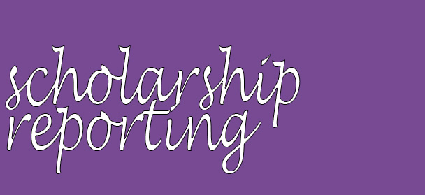  scholarship reporting